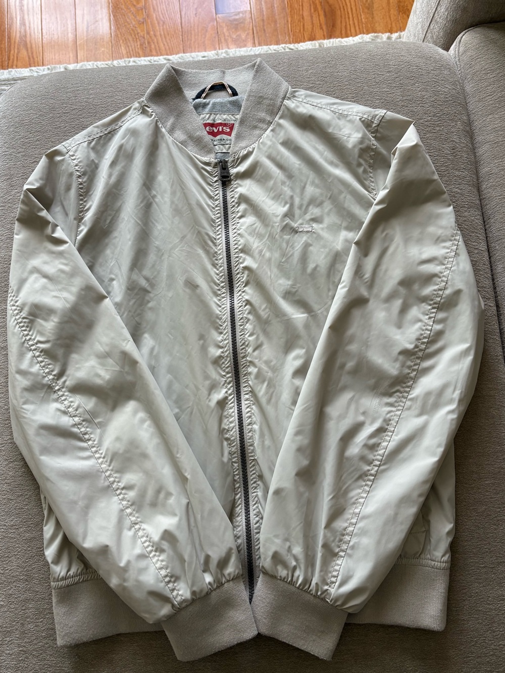 Levi's Men's Light Beige Bomber Jacket